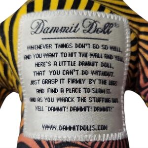DAMMIT DOLL Voodoo Stress Relief Gag Swear Tribal Geometric Gift 12"